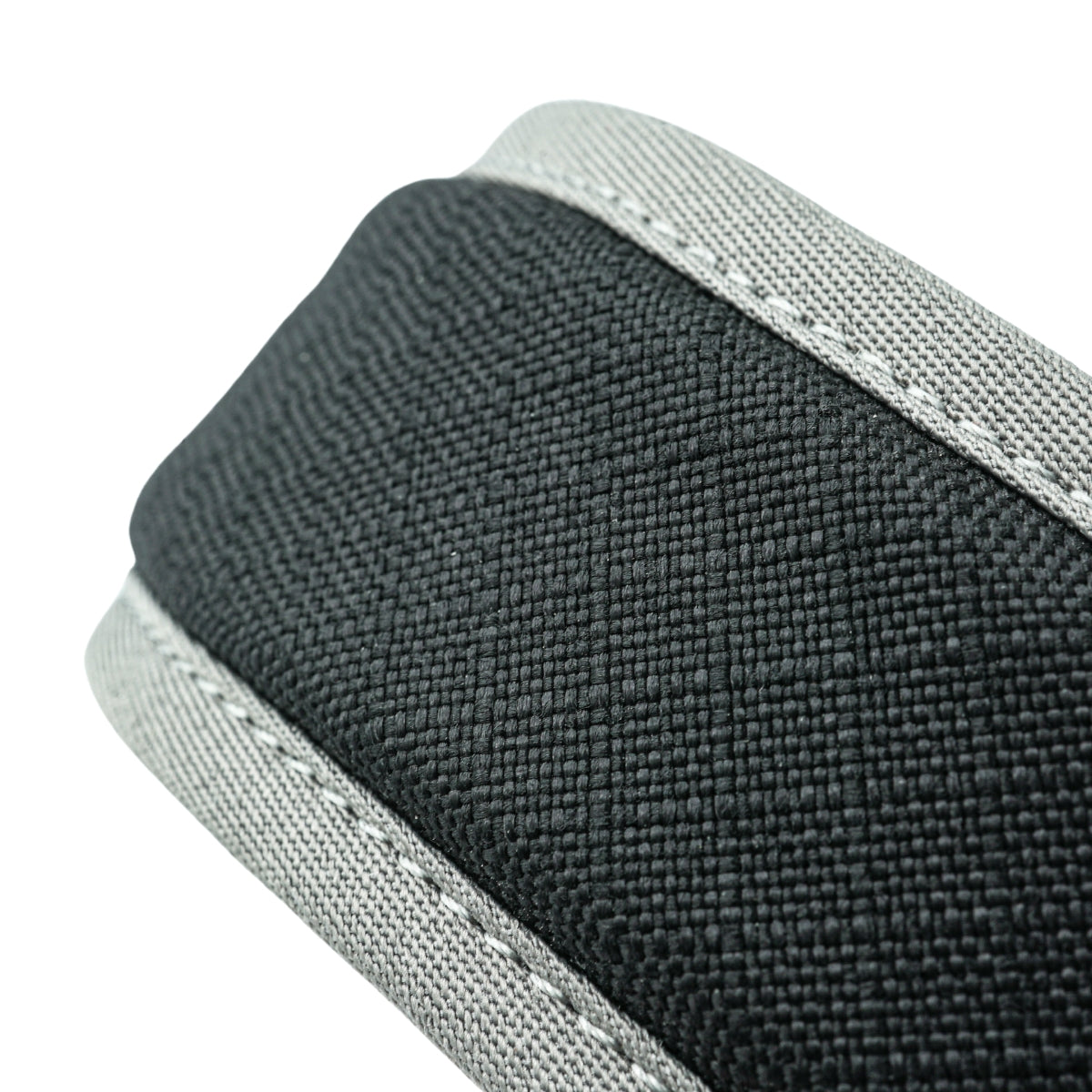 Detailed close up view of the material Dupon Cordura Fabric for the outer layer of the dog collar
