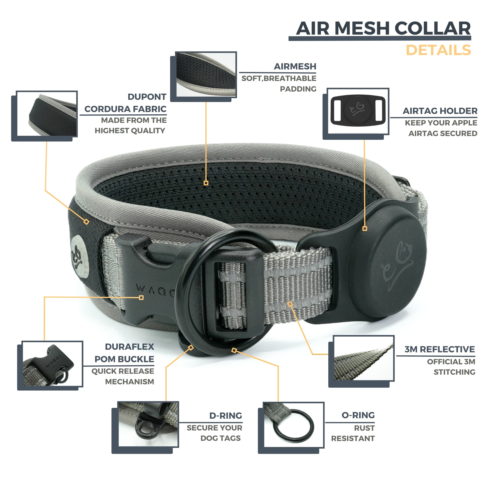 Mesh dog collars hotsell